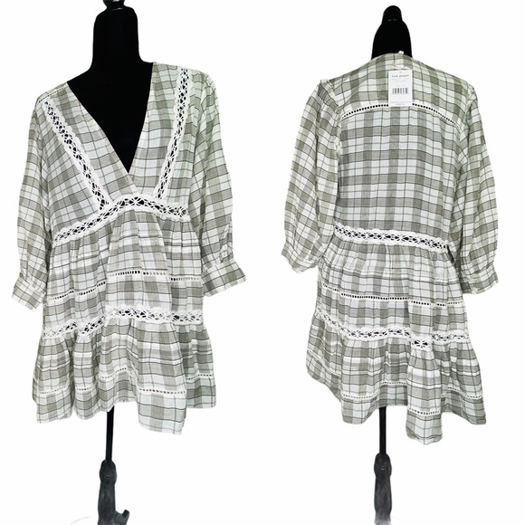 Free People Tunic Boho Top XS Crochet Top NWT - Picture 4 of 14